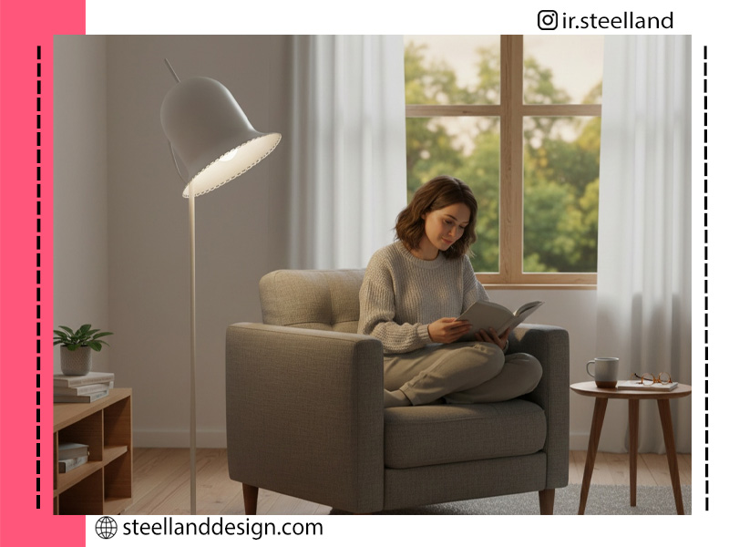 خانه ای زیبا با آباژور های استیل لند