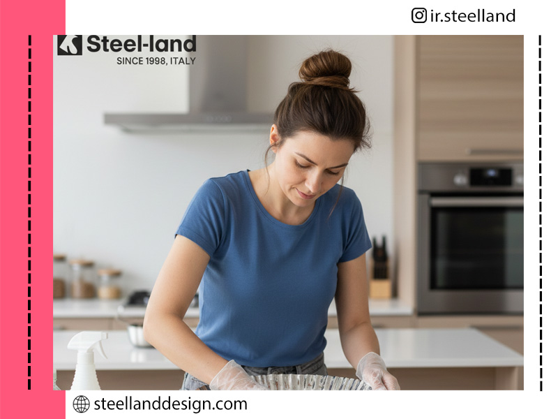 تمیز کردن و نگهداری ظروف استیل