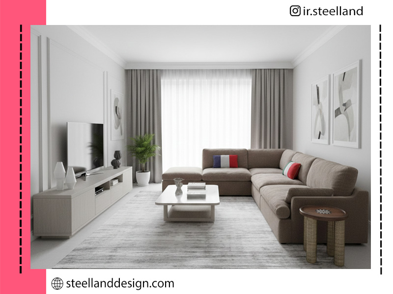 ترکیب سفید ابری و خاکستری